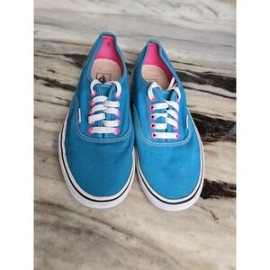 Vans Authentic Men's 8.5 Teal Pink Sneakers Womens 10